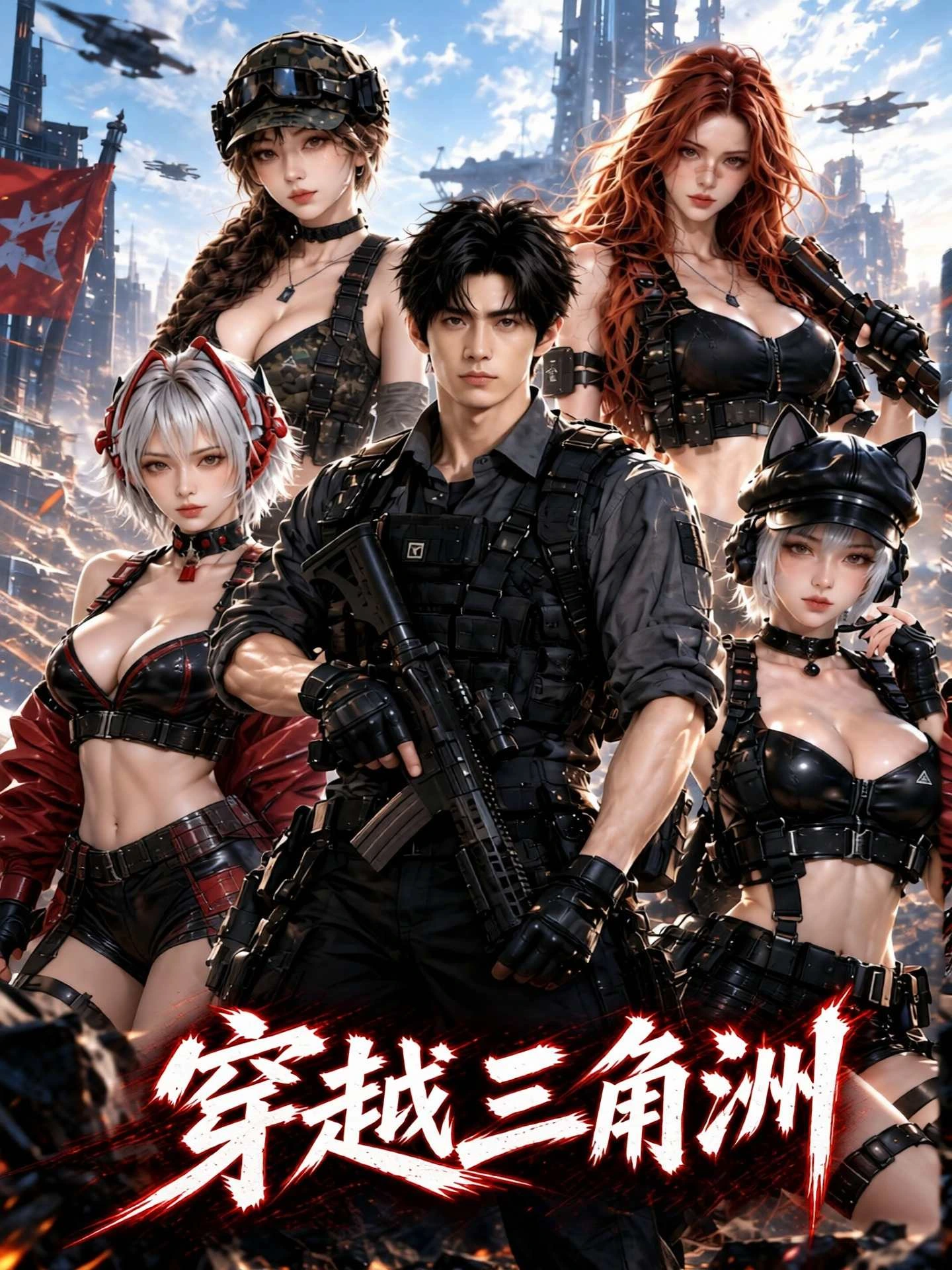 穿越三角洲动作短剧海报
